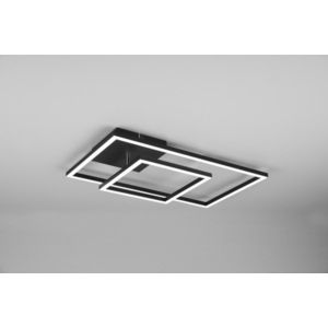 Plafoniera Padella, RL, 63.5x37x7.5 cm, 25W, 1x SMD, metal, negru mat imagine
