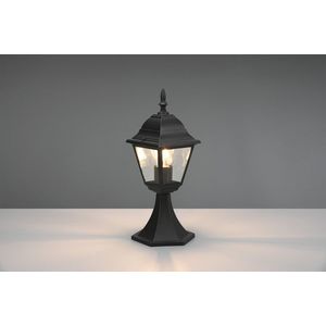 Lampadar de exterior Livenza, TRIO, 17x14x39.5 cm, 60W, 1x E27, aluminiu, negru mat imagine