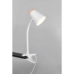 Lampa de masa Pongo, RL, 9.5x33 cm, 4.5W, 1x SMD, plastic, alb/natur imagine