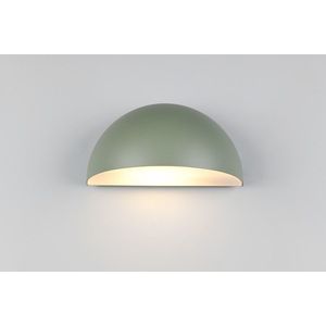 Aplica de perete pentru exterior Maas, TRIO, 27x15.5x14.3 cm, 10W, 1x E27, aluminiu, verde imagine