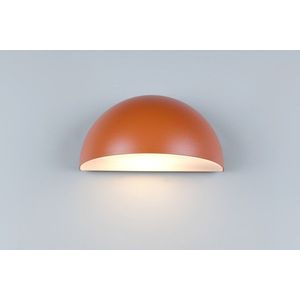 Aplica de perete pentru exterior Maas, TRIO, 27x15.5x14.3 cm, 10W, 1x E27, aluminiu, apricot imagine