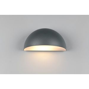 Aplica de perete pentru exterior Maas, TRIO, 27x15.5x14.3 cm, 10W, 1x E27, aluminiu, antracit imagine