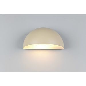 Aplica de perete pentru exterior Maas, TRIO, 27x15.5x14.3 cm, 10W, 1x E27, aluminiu, bej imagine