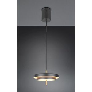 Lustra Keaton, TRIO, 40x150 cm, 34.5W, 1x SMD, metal, negru/auriu imagine