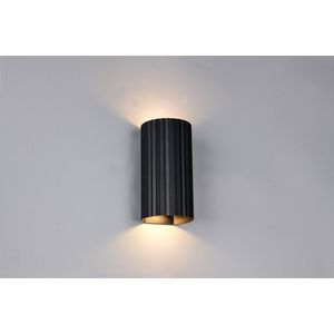 Aplica de perete Soka, TRIO, 9.5x8.5x18 cm, 10W, 2x GU10, metal, negru mat imagine