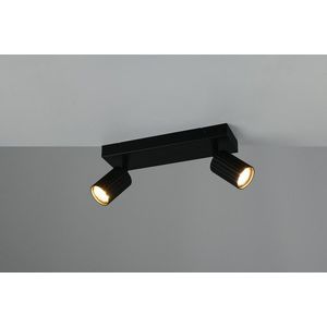 Plafoniera Soka, TRIO, 30x9x14.5 cm, 10W, 2x GU10, metal, negru mat imagine