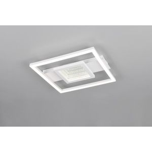 Plafoniera Wheeler, RL, 33x35x4.7 cm, 16W, 1x SMD, metal, alb mat imagine