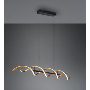 Lustra Sequence, TRIO, 104.5x150 cm, 45W, 1x SMD, aluminiu, negru/auriu imagine
