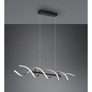 Lustra Sequence, TRIO, 104.5x150 cm, 45W, 1x SMD, aluminiu, negru/argintiu lucios imagine