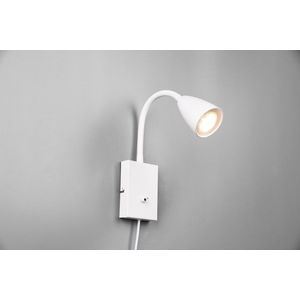Lampa de perete Wanda, TRIO, 8.5x22x23.5 cm, 10W, 1x GU10, metal, alb mat imagine