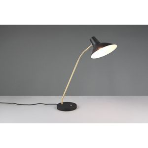 Lampa de masa Traveller, TRIO, 50x20x54 cm, 10W, 1x E27, metal, negru/auriu imagine