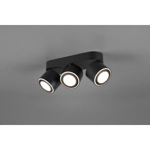 Plafoniera Taurus, TRIO, 27.3x8.7x10.6 cm, 5W, 3x SMD, metal, negru mat imagine