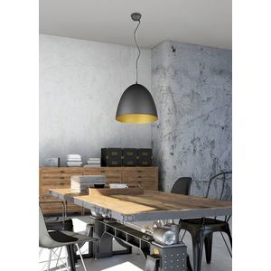 Lustra Tilda, RL, 40x150 cm, 40W, 1x E27, metal, negru/auriu imagine