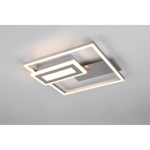 Plafoniera Spiro, RL NOW, 33x30x6.2 cm, 22W, 1x SMD, metal, nichel mat/alb imagine