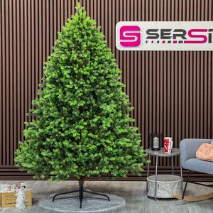 Brad artificial Sersimo, Hollandia, verde cu varfuri verzi, Integral 3D, 250 cm imagine