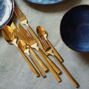 Set tacamuri 24 piese Martello, Homla, 6 persoane, inox, auriu imagine