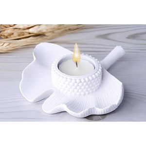 Decoratiune, CY0344, 13x14 cm, Poliester, Alb imagine