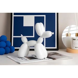 Decoratiune, CY0406, 17x8x22 cm, Poliester, Alb imagine