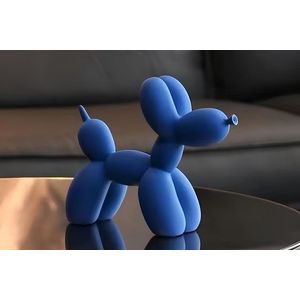 Decoratiune, CY0411, 17x8x22 cm, Poliester, Albastru imagine