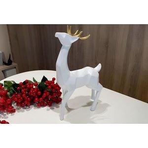 Decoratiune, CY0466, 7x17x29 cm, Poliester, Alb imagine