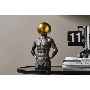 Decoratiune, CY0371, 22x15x7 cm, Poliester, Maro antichizat imagine