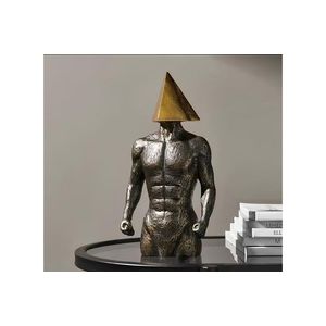 Decoratiune, CY0372, 22x15x7 cm, Poliester, Maro antichizat imagine