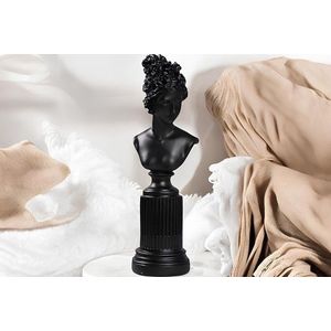 Decoratiune, CY0430, 9x17x9 cm, Poliester, Negru imagine