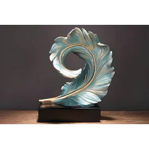 Decoratiune, CY0361, 26x24x11 cm, Poliester, Verde menta imagine