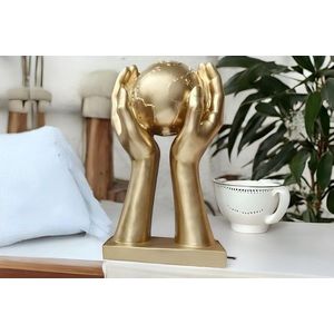 Decoratiune, CY0469, 18x10x34 cm, Poliester, Auriu imagine