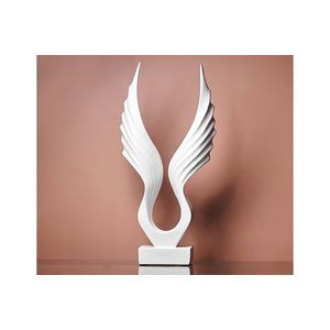 Decoratiune, CY0347, 40x20 cm, Poliester, Alb imagine