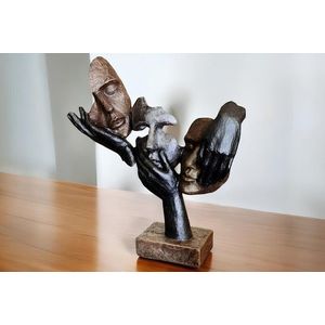 Decoratiune, CY0465, 29x9x33 cm, Poliester, Negru imagine