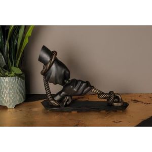 Decoratiune, CY0471, 35x10x26 cm, Poliester, Negru imagine