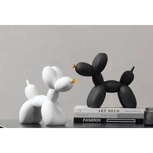 Set de obiecte decorative, CY0410, Poliester, Alb/Negru imagine