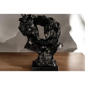 Decoratiune, CY0472, 31x10x21 cm, Poliester, Negru imagine