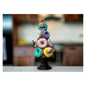 Decoratiune, CY0668, 10x10x32 cm, Poliester, Multicolor imagine