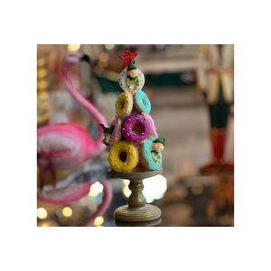 Decoratiune, CY0684, 10x10x32 cm, Poliester, Multicolor imagine