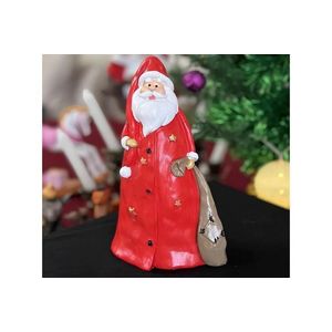 Decoratiune, CY0671, 9x9x20 cm, Poliester, Rosu imagine