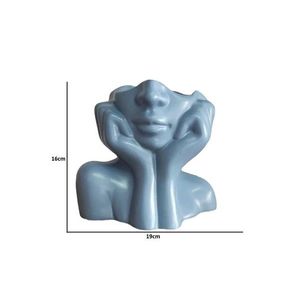 Vaza, Iskandinav Layd, Ceramica, Albastru imagine