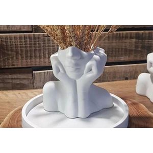 Vaza, Iskandinav Layd, Ceramica, Alb imagine