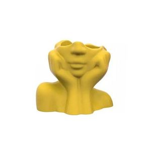 Vaza, Iskandinav Layd, Ceramica, Galben imagine