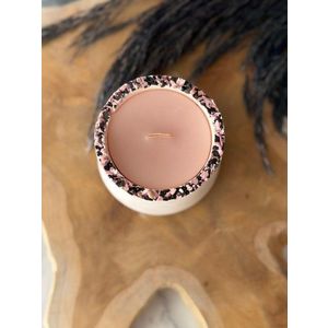 Lumanare, Glamour Candle 7TM, Beton, Roz/Alb imagine