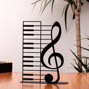 Decoratiune, Left Key, 23x18 cm, Metal, Negru imagine