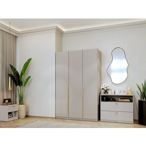 Dulap dormitor haine Bej/casmir 3U Auris imagine