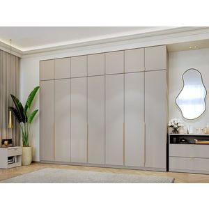 Dulap dormitor haine Inalt Bej/casmir 287 cm Auris C1 imagine