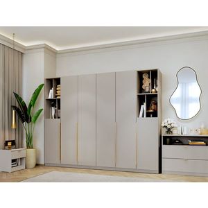 Dulap dormitor haine Bej/casmir 246 cm Auris C2 imagine