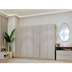 Dulap dormitor haine Bej/casmir 246 cm Auris C1 imagine