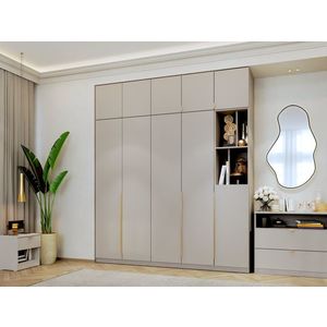 Dulap dormitor haine Inalt Bej/casmir 205 cm Auris C2 imagine