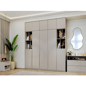 Dulap dormitor haine Inalt Bej/casmir 205 cm Auris C1 imagine