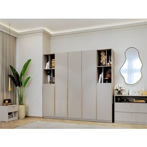 Dulap dormitor haine Bej/casmir 205 cm Auris C1 imagine