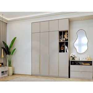 Dulap dormitor haine Inalt Bej/casmir 164 cm Auris imagine